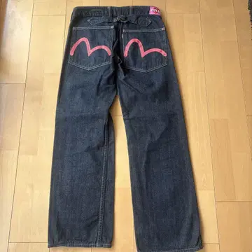 에비수 도나 여성용 청바지 27 핑크 카모메 페인트