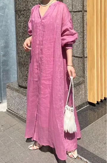 시어 라미 2WAY 개더 원피스/WEB 한정판