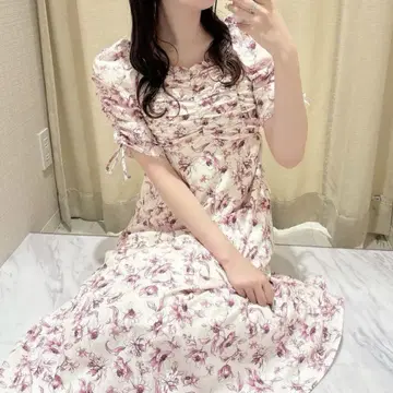 evelyn 오리지널 꽃무늬 롱 OP 원피스