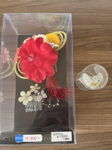 [새상품급] 꽃 장식 머리 장식 일본 정통의상 소품