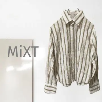 k2747ss [미쿠스토] 스트라이프 셔츠 / 레어 고급 디자인
