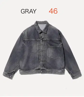 24aw a.presse VINTAGE GRAY DENIM JACKET