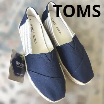 TOMS 23cm 네이비 로프 슬립온 알파르가타 네이비 새상품