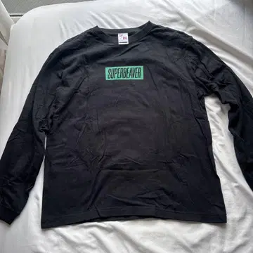 SUPER BEAVER 롱 티셔츠 블랙 S 사이즈