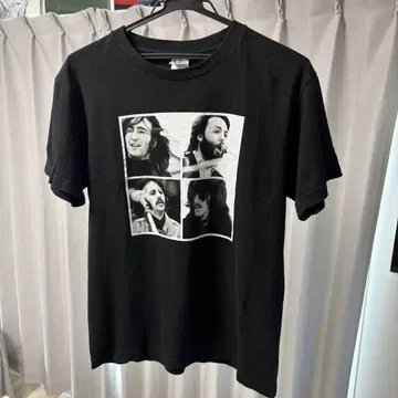 [공식] THE BEATLES 프린트 티셔츠 S 사이즈 블랙