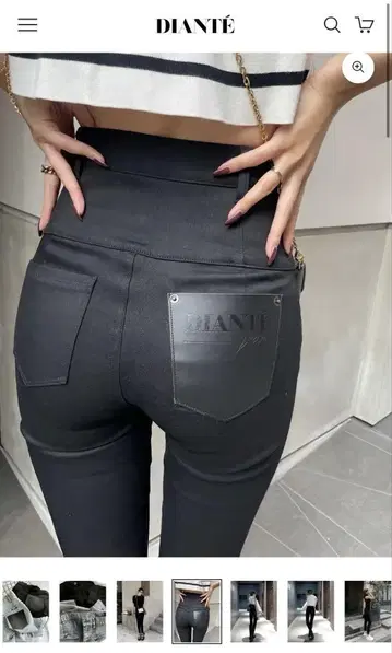 DIANTE 하이웨스트 스키니 데님 S