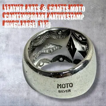17호 LEATHER & CRAFTS MOTO SILVER RING 반지