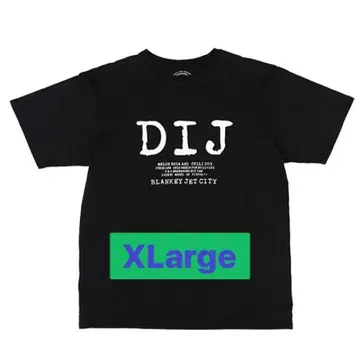 블랑키 제트 시티 DIJ 티셔츠 블랙 XL 팝업 BJC