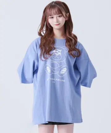 OY 곰 스카이블루 반팔