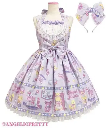 Angelic pretty Baby Toys 오버롤 스커트 Set