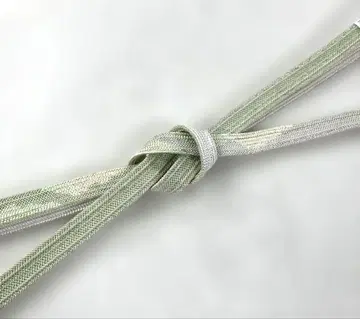 여름 아이템 오비지메, 순수 실크 고시마 히모, 옅은 그린