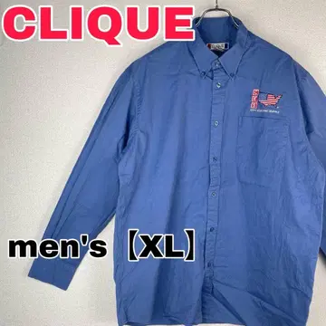 W083 [ CLIQUE ] 긴팔 셔츠 [ 남성용 XL ] 블루