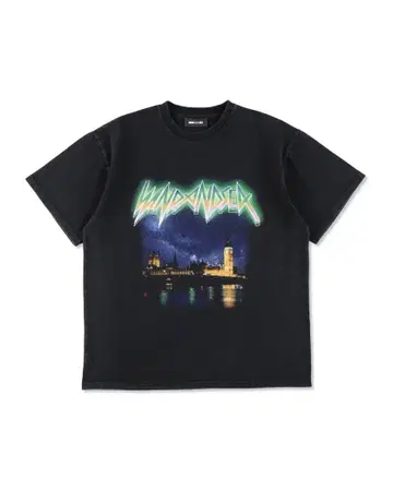 윈드앤씨 WORLD TOUR TEE LONDON 블랙 M