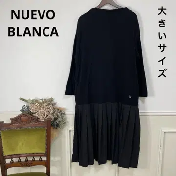 새상품급 빅 사이즈 NUEVO BLANCA 블랙 원피스