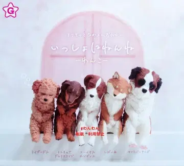 함께 자자 강아지 총 5종 전종 세트 컴플리트 가챠