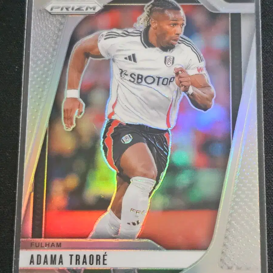 2024/25 Panini Prism Fulham Adama Traoré Silver Soccer Card