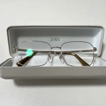 JINS 무테 안경 골드 프레임