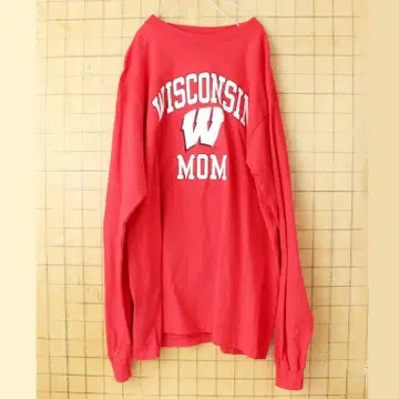 USA twism WISCONSIN 긴팔 티셔츠 롱티 레드 XL ss20