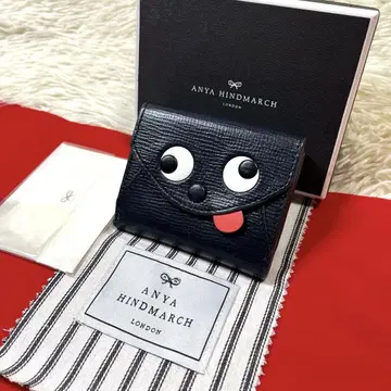 [전시품] ANYA HINDMARCH 자니 미니 지갑 네이비