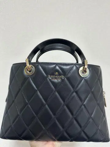 정크 제품 kate spade 블랙 퀼팅 핸드백