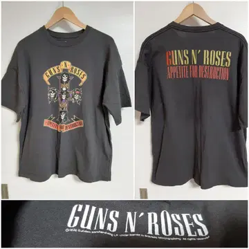 PUBLUX GUNS N ROSES BAND 건즈 티셔츠 S 실측치수 L