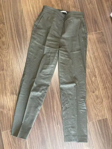 Theory Luxe 테이퍼드 팬츠 카키