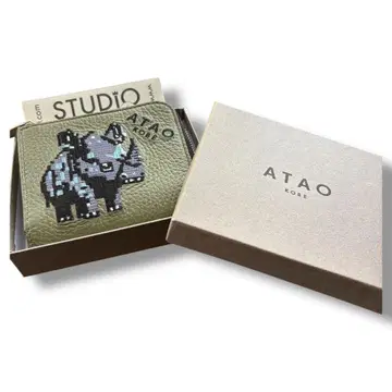 ATAO 18주년 기념 Zoo 시리즈 미니 지갑 코뿔소