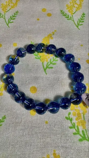 불꽃놀이 파랑 10mm 팔찌