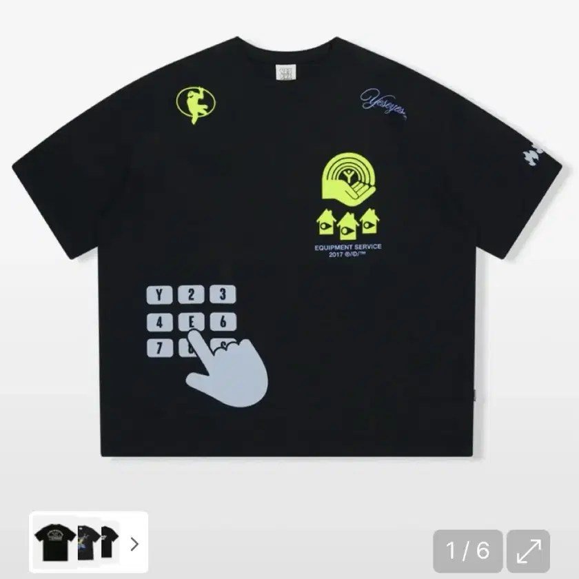 [YESEYESEE]★Y.E.S Security Tee yeseyesee® :: Y.E.S Security Tee Black