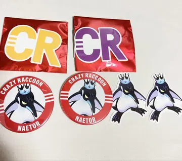 CrazyRaccoon 캔뱃지 스티커 세트 NAETOR