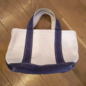 L.L.Bean 토트백 화이트/네이비 SS 사이즈