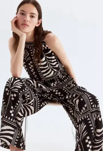 H&M 텍스처 저지 올인원 S 사이즈