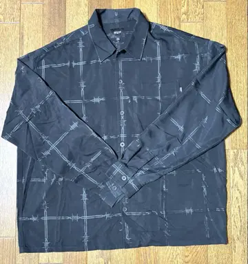 HUF 긴팔 셔츠 블랙 L