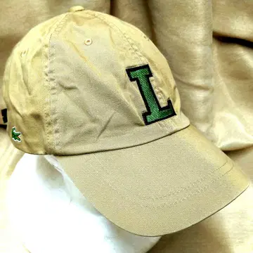 LACOSTE 라코스테 코튼 트윌 L로고 캡 베이지 그린