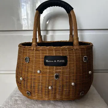 Maison de FLEUR 바스켓백 브라운