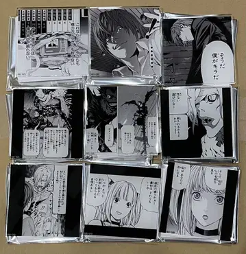 DEATH NOTE 야가미 라이토&미사&류크&렘 아크릴 코스터 총 9점
