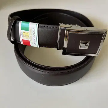 이탈리아제 다크 브라운 가죽 벨트