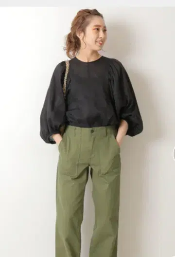 스픽스 스팬 볼륨 쓰리 라미 블라우스 베이 크루즈
