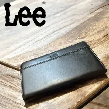 Lee 블랙 가죽 장지갑