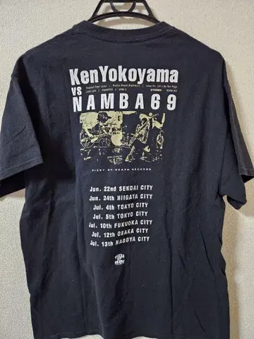 Ken Yokoyama vs NAMBA69 티셔츠 L 사이즈