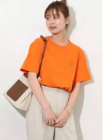 *미사용 새상품* 폴로 랄프 로렌 오렌지 티셔츠 M