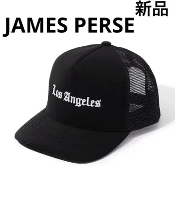 새상품 JAMES PERSE 제임스 퍼스 메쉬 캡 블랙 자수