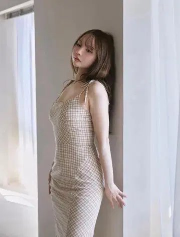 앤드메리 한나 체크 드레스