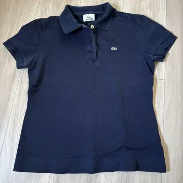 LACOSTE 네이비 반팔 피케 셔츠 사이즈 40