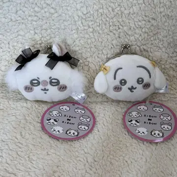 치이카와 리본 미니 가마구치 파우치 모몽가 토끼