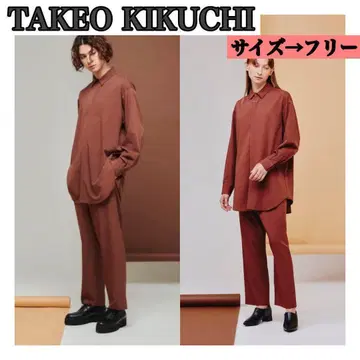 나메카라 롱 셔츠 셋업 다케오 키쿠치 셔츠 팬츠