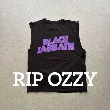 BLACK SABBATH 슬리브리스 티셔츠 블랙 L 사이즈 밴드 메탈