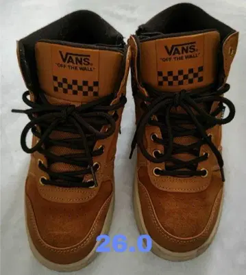[새상품급] VANS Off The Wall 하이컷 스니커즈 26.0cm