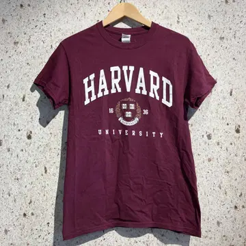 HARVARD UNIVERSITY 칼리지 티셔츠 하버드 대학 보르도