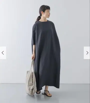 택 포함 새상품 2 사이즈 전개 린넨 레이온 와이드 원피스 도어즈